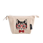 美博會(huì)可愛(ài)貓咪帆布化妝包廣東廠(chǎng)家定制